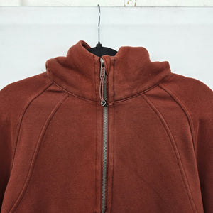LLululemon Scuba Oversized Funnel-Neck Half-Zip Sweatshirt Smoky Red Size 8