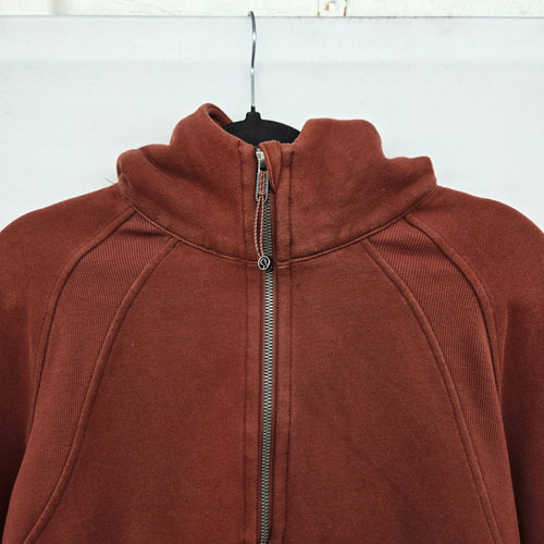 LLululemon Scuba Oversized Funnel-Neck Half-Zip Sweatshirt Smoky Red Size 8