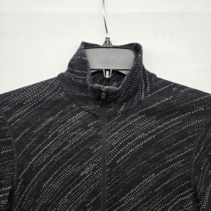 Icebreaker Merino 260 Women’s Black Gray Long Sleeve 1/4 Zip Base Layer - Size S