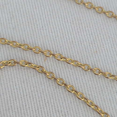 Gold Tone Honeycomb Bee Pendant Long Chain Necklace