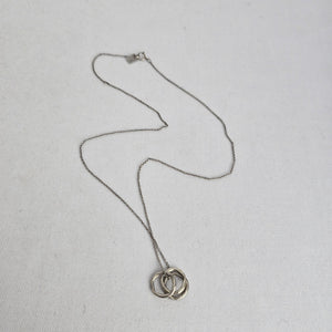 B.U. Be You 925 Sterling Silver Three Interlocking Rings Necklace