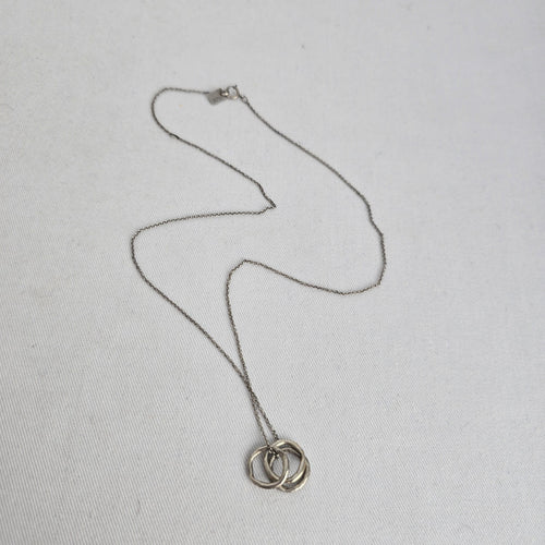 B.U. Be You 925 Sterling Silver Three Interlocking Rings Necklace