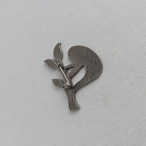 Enamel Sloth Hanging from Tree Branch Brooch Pin