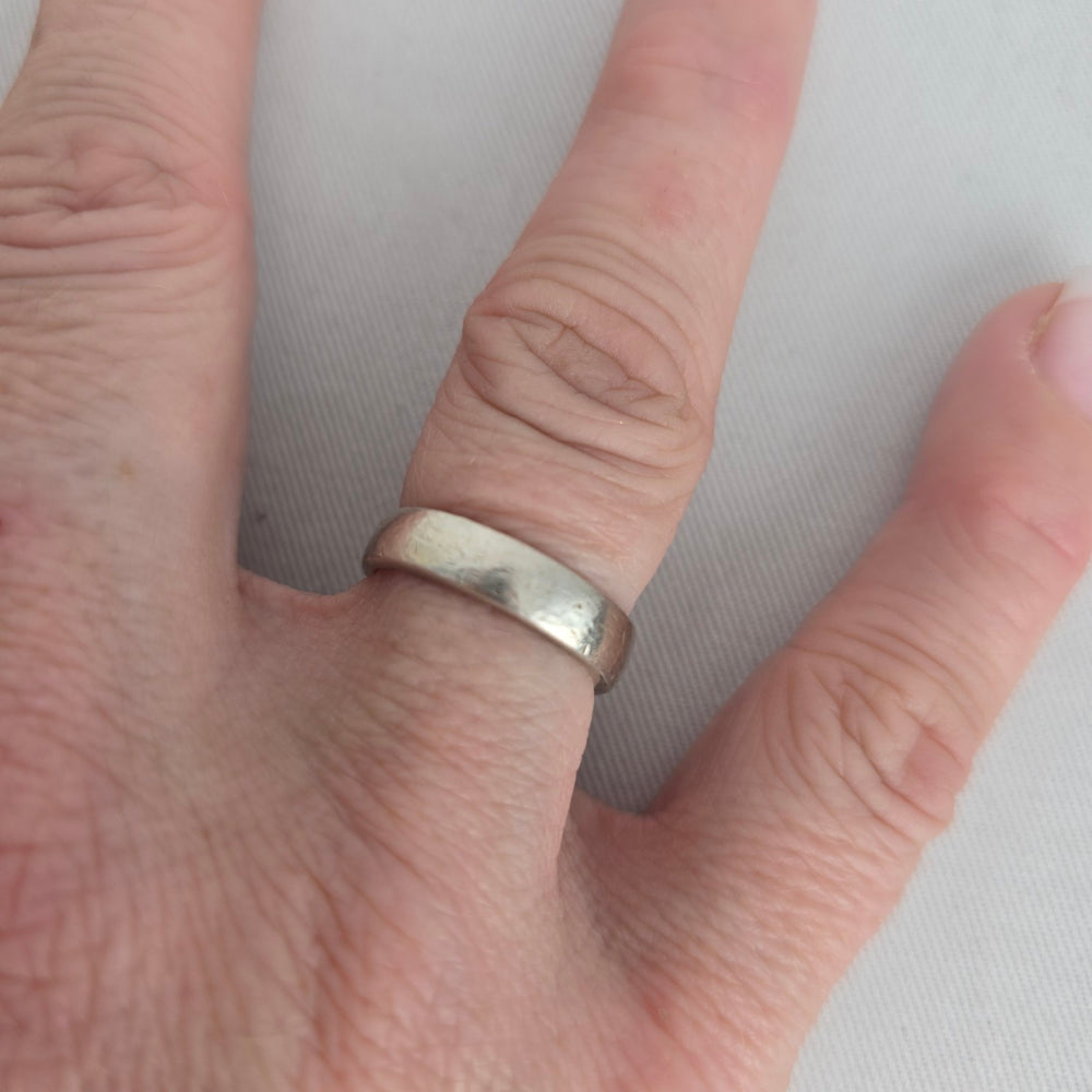 Tashi 925 Sterling Silver Wide Band Ring Size 7