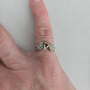 Disney Tinker Bell "Believe" Ring 925 Sterling Silver BGE Bradford Exchange Size 5.5