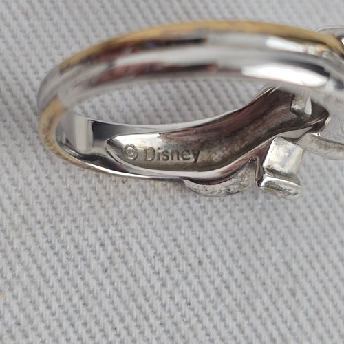 Disney Tinker Bell "Believe" Ring 925 Sterling Silver BGE Bradford Exchange Size 5.5