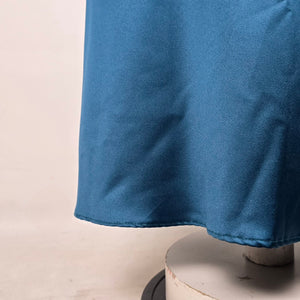 Alfred Angelo Teal Blue Strapless Satin Floor Length Formal Gown Dress - Size 10