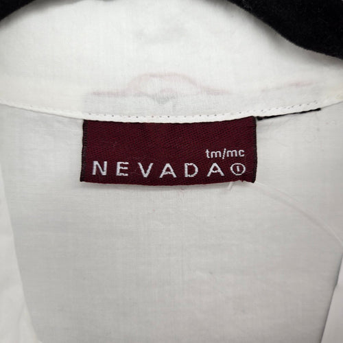 Nevada Women’s White Lace Embroidered Cotton Long Sleeve Blouse -  Size 6