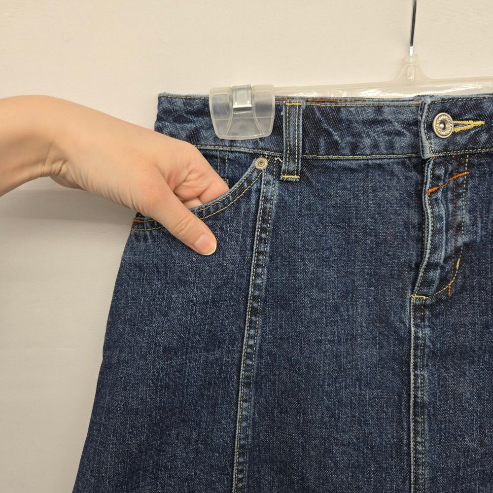 Columbia Women’s Denim A-Line Blue Stretch Cotton Jean Skirt - Size 4