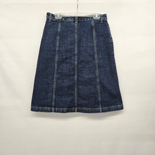 Columbia Women’s Denim A-Line Blue Stretch Cotton Jean Skirt - Size 4
