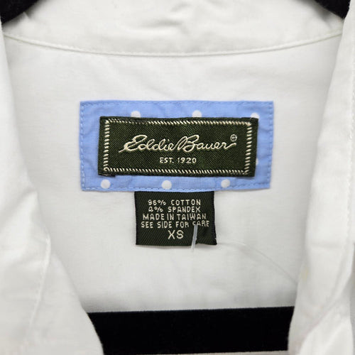 Eddie Bauer White Short Sleeve Button-Front Shirt - Size XS