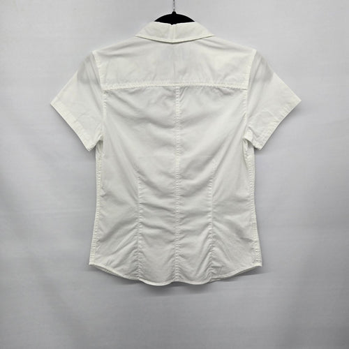 Eddie Bauer White Short Sleeve Button-Front Shirt - Size XS