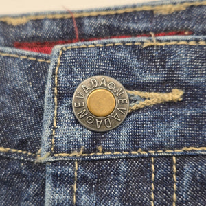 Nevada Dark Wash Denim Midi Skirt - Size 5/6