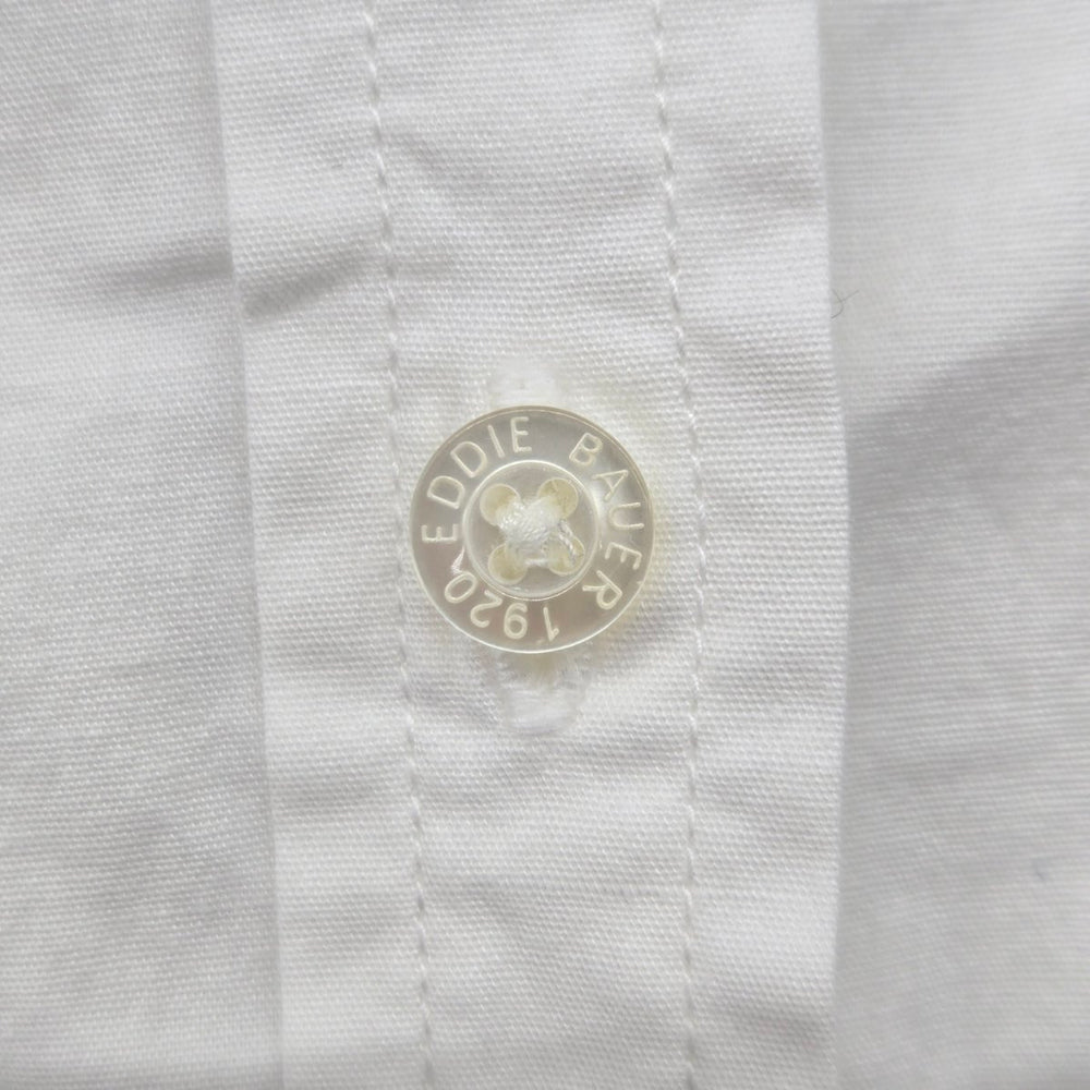 Eddie Bauer White Short Sleeve Button-Front Shirt Size S