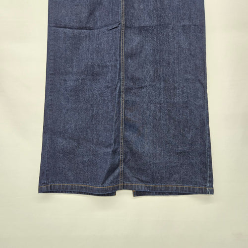 Contrast Jeans Dark Wash Denim Midi Skirt Size 3