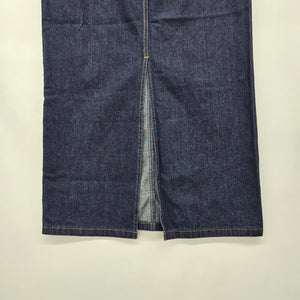 Contrast Jeans Dark Wash Denim Midi Skirt Size 3