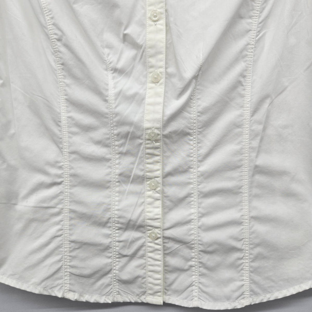Eddie Bauer White Short Sleeve Button-Front Shirt - Size XS