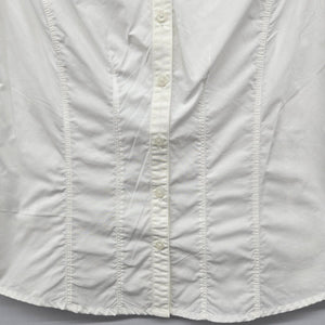 Eddie Bauer White Short Sleeve Button-Front Shirt - Size XS