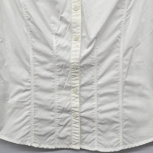Eddie Bauer White Short Sleeve Button-Front Shirt - Size XS