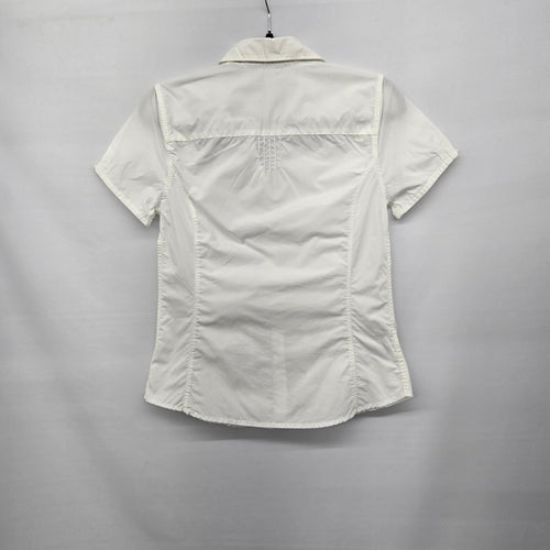 Eddie Bauer White Short Sleeve Button-Front Shirt - Size XS