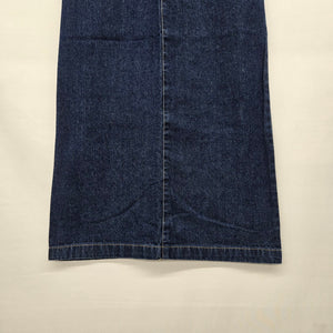 Contrast Jeans Dark Wash Denim Long Skirt - Size 3