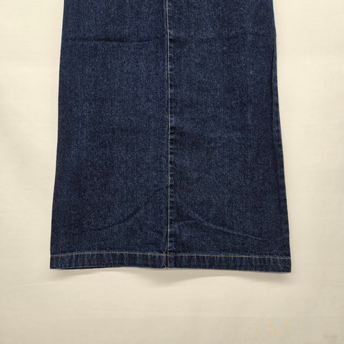 Contrast Jeans Dark Wash Denim Long Skirt - Size 3