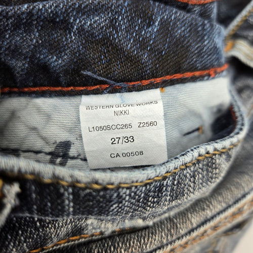 Silver Jeans Medium Wash Distressed Skinny Jeans - Size 27
