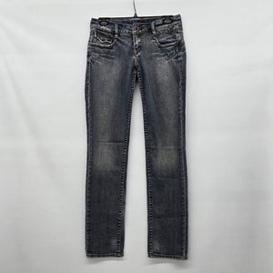 Silver Jeans Medium Wash Distressed Skinny Jeans - Size 27