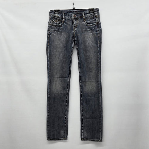 Silver Jeans Medium Wash Distressed Skinny Jeans - Size 27
