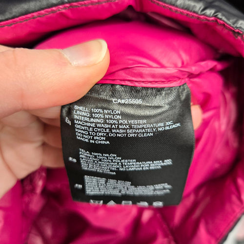 NOIZE Women’s Black Quilted Puffer Coat Cruelty-Free Hooded Jacket - Size 2X