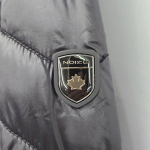 NOIZE Women’s Black Quilted Puffer Coat Cruelty-Free Hooded Jacket - Size 2X