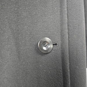 Jacques Vert Black Virgin Wool Cashmere Long Coat - Size 10