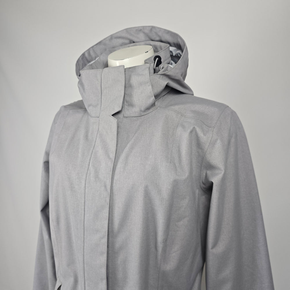 Patagonia Women's Gray Hooded Parka Shell Rain Jacket - Size M
