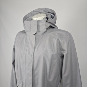Patagonia Women's Gray Hooded Parka Shell Rain Jacket - Size M