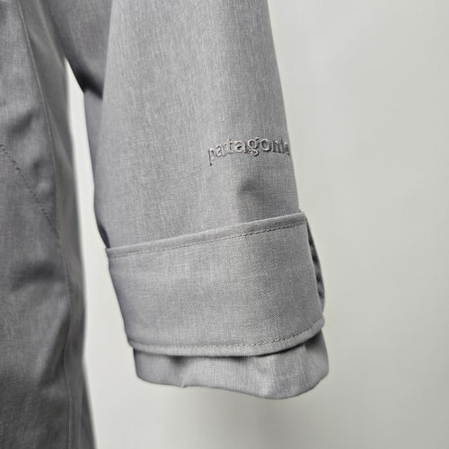 Patagonia Women's Gray Hooded Parka Shell Rain Jacket - Size M