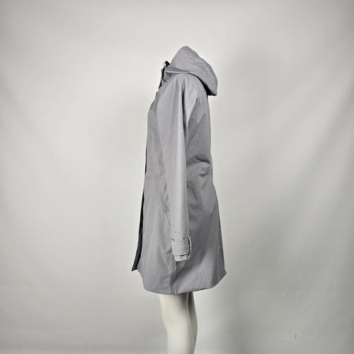 Patagonia Women's Gray Hooded Parka Shell Rain Jacket - Size M