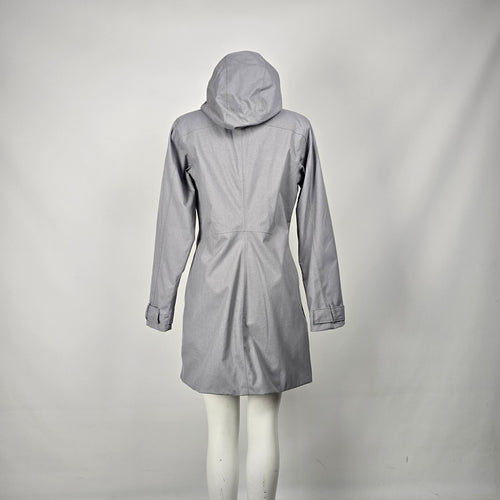 Patagonia Women's Gray Hooded Parka Shell Rain Jacket - Size M