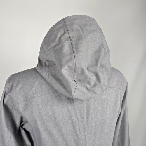 Patagonia Women's Gray Hooded Parka Shell Rain Jacket - Size M