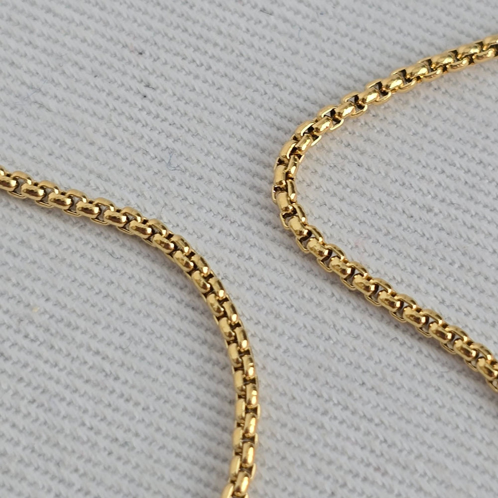 Skagen Gold-Tone Gray Teardrop Pendant Necklace