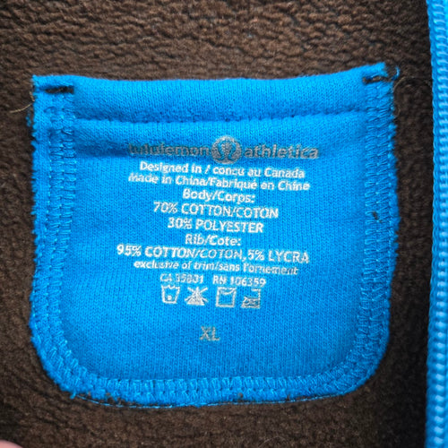 Lululemon Athletica Blue Full Zip Utility Hoodie Jacket Size XL