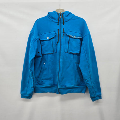 Lululemon Athletica Blue Full Zip Utility Hoodie Jacket Size XL