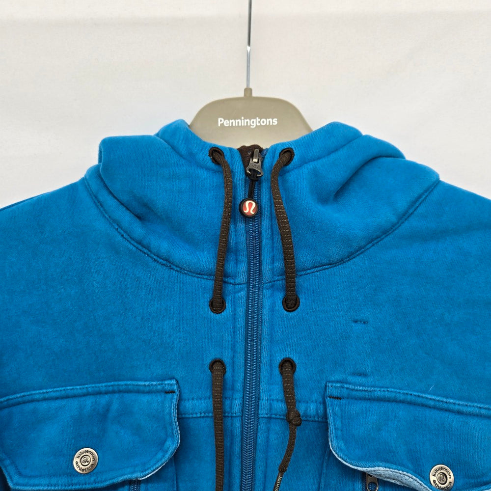 Lululemon Athletica Blue Full Zip Utility Hoodie Jacket Size XL
