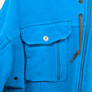 Lululemon Athletica Blue Full Zip Utility Hoodie Jacket Size XL
