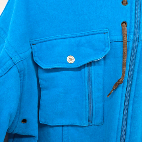 Lululemon Athletica Blue Full Zip Utility Hoodie Jacket Size XL