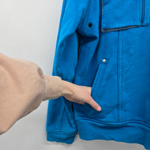 Lululemon Athletica Blue Full Zip Utility Hoodie Jacket Size XL