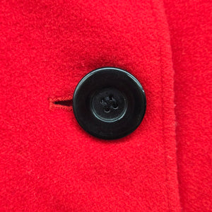 Planet Red Wool Cashmere Blend Button Front Coat Size 16