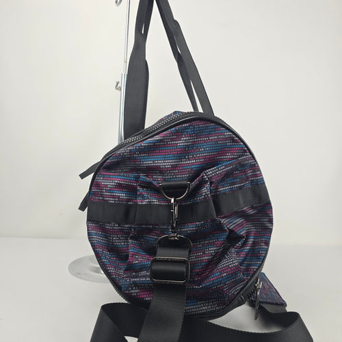 Lululemon SeaWheeze 2016 Run Ways Duffel Bag ASCII Regal Plum Tofino Teal