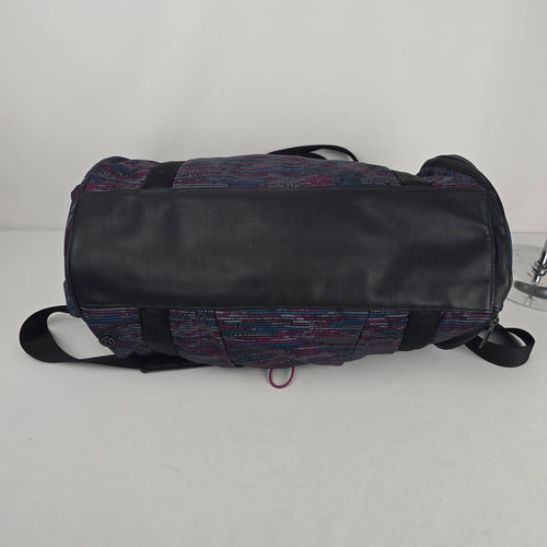 Lululemon SeaWheeze 2016 Run Ways Duffel Bag ASCII Regal Plum Tofino Teal