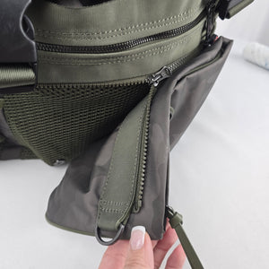 Lululemon Travelling Yogini Rucksack Savasana Camo Fatigue Green Backpack