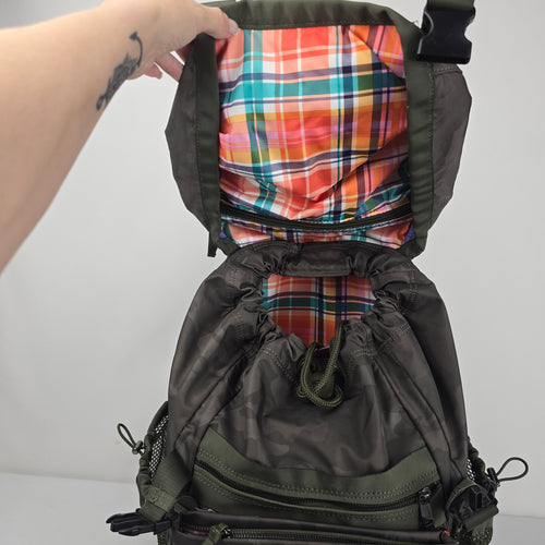 Lululemon Travelling Yogini Rucksack Savasana Camo Fatigue Green Backpack